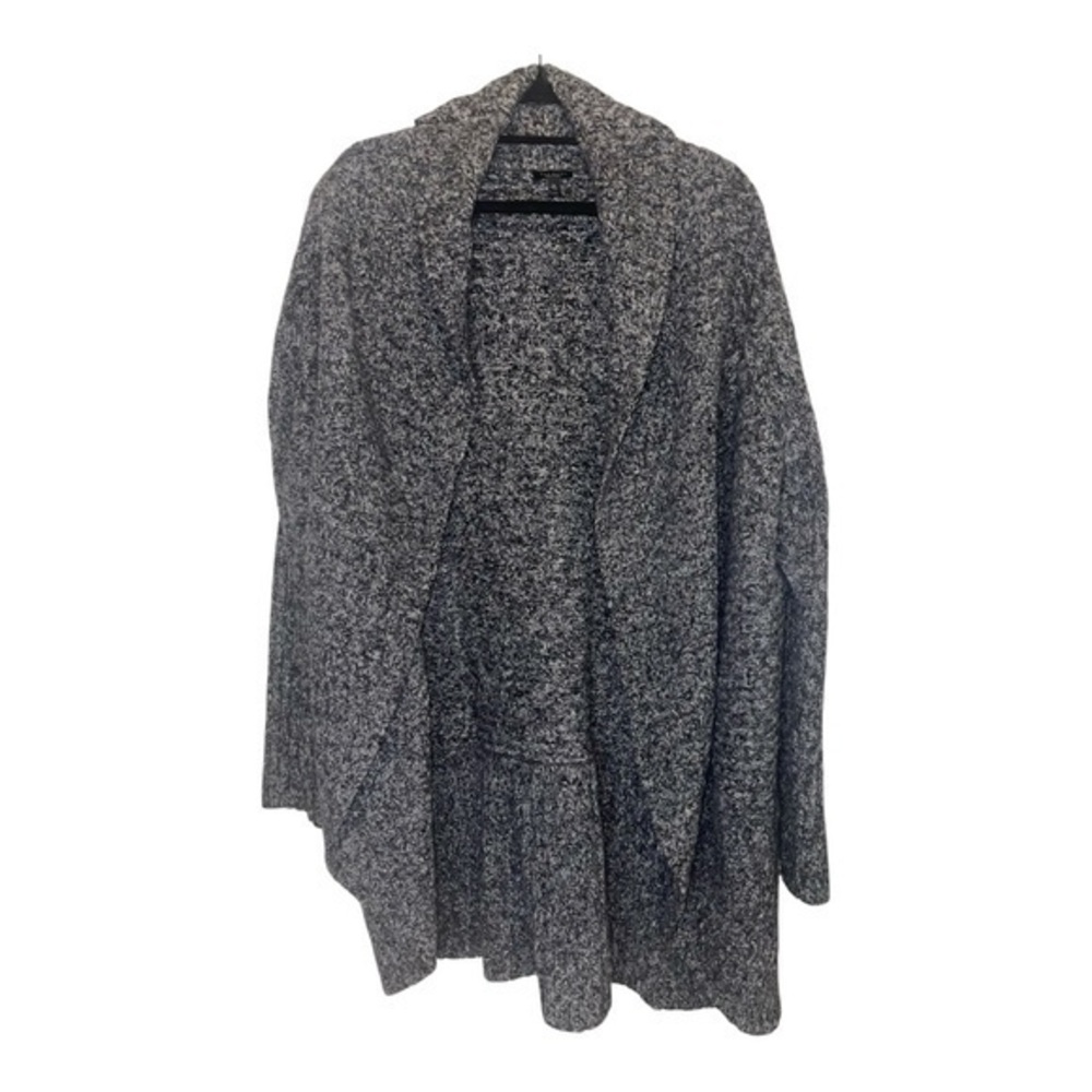 Talbots Charcoal Open-Front Cardigan